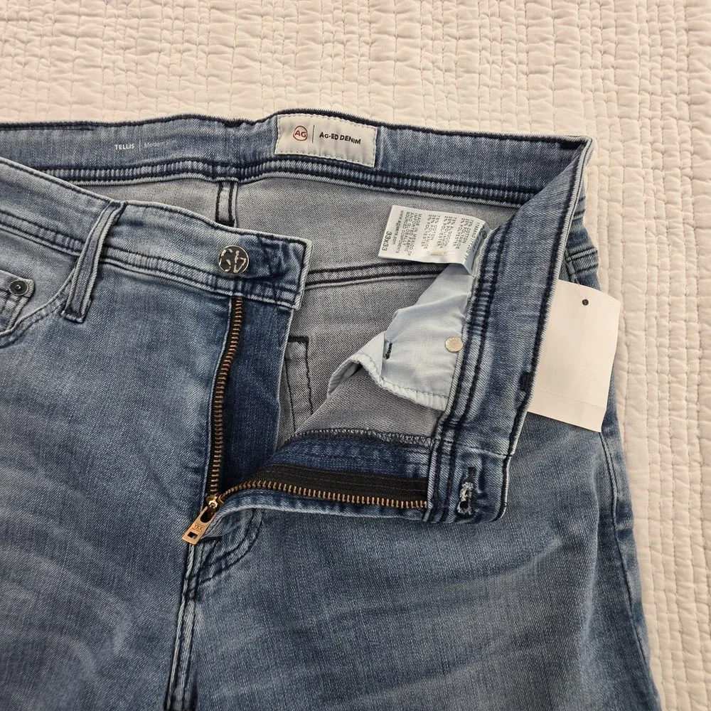AG A Goldshmeid AG-ED Denim Tellis Modern Slim Men's 33x33 NWT Stretch NEW‎